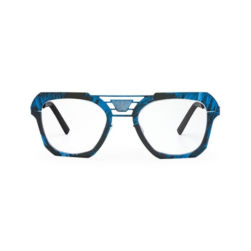occhiale da vista pugnale modello carattere colore blu