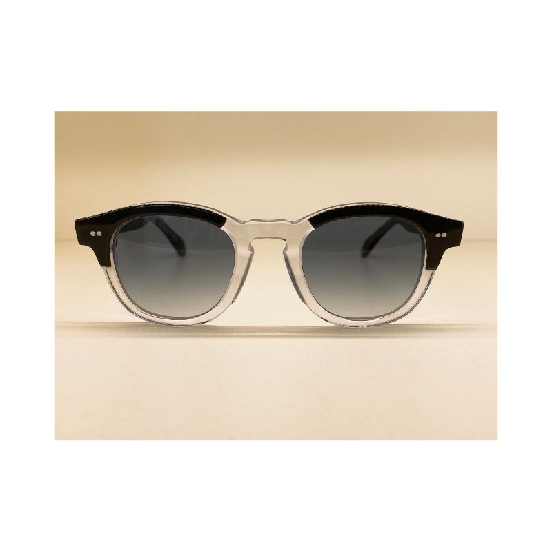 kador occhiali da sole modello boston nero e trasparente